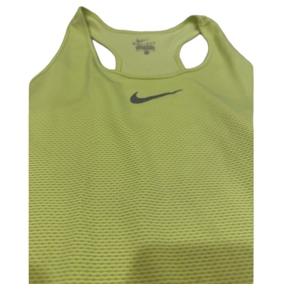 Nike Dri-Fit Racer Back Tank Top Neon Yellow - Picture 7 of 10